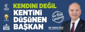 BAŞKAN ÖZLÜ DÜZCEYİ ARŞINLIYOR