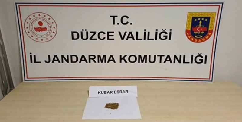 DÜZCE'DE UYUŞTURUCU OPERASYONU: