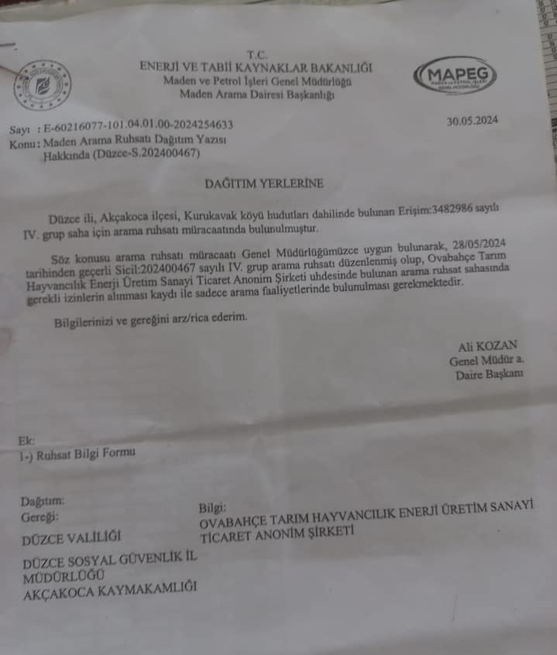 KAPLANDEDE'DE MADEN ARAMA İZNİ TEPKİ ÇEKTİ KAPLANDEDE'DE MADEN ARAMA İZNİ TEPKİ ÇEKTİ