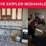 ÇÖP EVE EKİPLER MÜDAHALE ETTİ SAKARYA