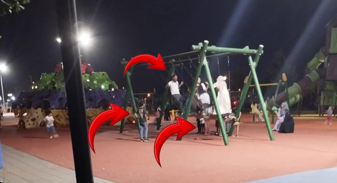 MELENSU PARK'TA SALINCAK SKANDALI ;