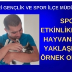 CUMAYERİ GENÇLİK VE SPOR İLÇE MÜDÜRLÜĞÜ SPOR ETKİNLİKLERİ VE HAYVANSEVER YAKLAŞIMIYLA ÖRNEK OLUYOR;