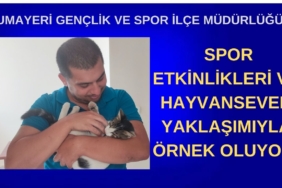 CUMAYERİ GENÇLİK VE SPOR İLÇE MÜDÜRLÜĞÜ SPOR ETKİNLİKLERİ VE HAYVANSEVER YAKLAŞIMIYLA ÖRNEK OLUYOR;