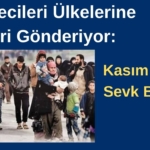 Mültecileri Ülkelerine Geri Gönderiyor Kasım Ayında Sevk Başlıyor