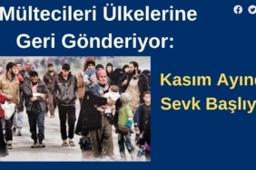 Mültecileri Ülkelerine Geri Gönderiyor Kasım Ayında Sevk Başlıyor