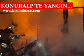 KONURALP'TE YANGIN...