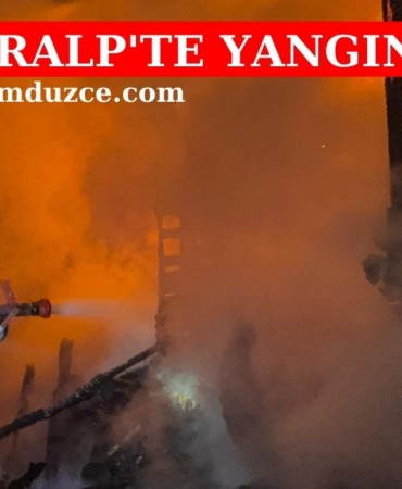 KONURALP'TE YANGIN...