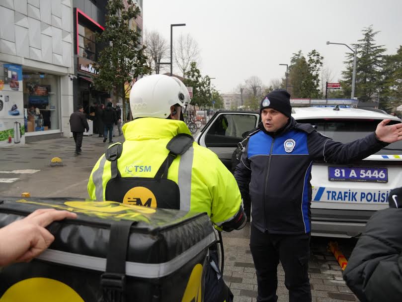 İstanbul Caddesi’nde Motosiklet Denetimi;