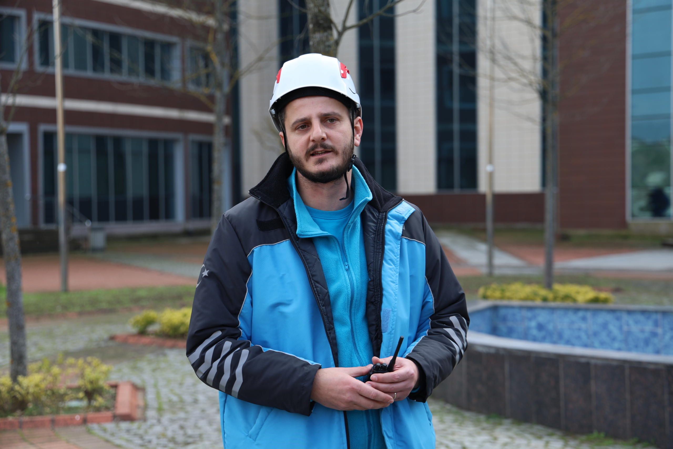 Düzce Üniversitesi'nde Yangın Tahliye Tatbikatı