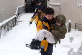 Düzce'de Sağlık Ekipleri Kar Yağışında Seferber Oldu