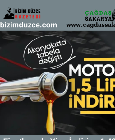 Akaryakıt Fiyatlarında Büyük İndirim ; BİZİM DÜZCE GAZETESİ