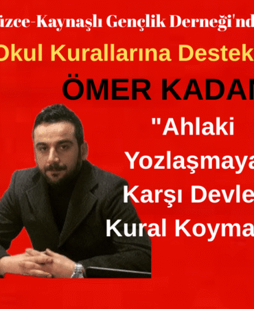 Düzce-Kaynaşlı Gençlik Derneği'nden Okul Kurallarına Destek
