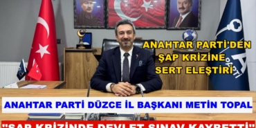 BAŞKAN METİN TOPAL: “DEVLETİN GÖREVİ ÜRETİCİYİ KORUMAKTI
