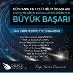 STANFORD’UN LİSTESİNDE DÜZCE’DEN 14 İSİM
