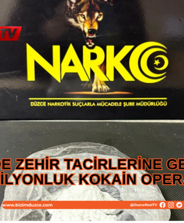 Düzce'de Yarım Milyonluk Kokain Operasyonu! Düzce'de Yarım Milyonluk Kokain Operasyonu!