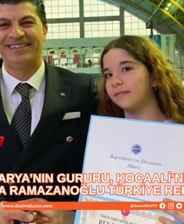 ALMİNA RAMAZANOĞLU TÜRKİYE REKORU KIRDI!