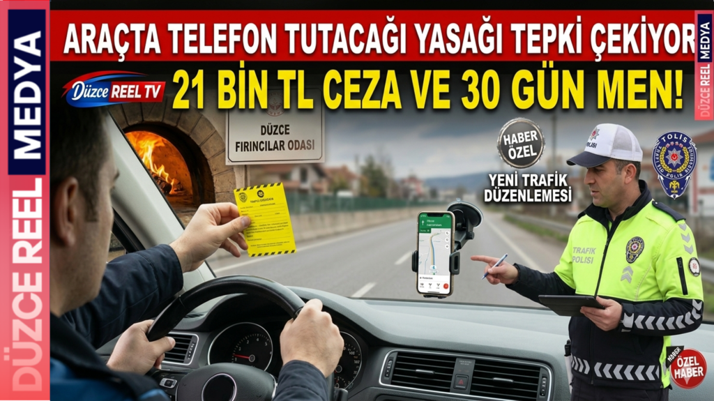 ARAÇTA TELEFON TUTACAĞI YASAĞI TEPKİ ÇEKİYOR: