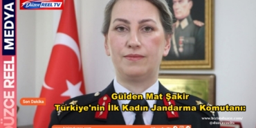 Gülden Mat Şakir Türkiye'nin İlk Kadın Jandarma Komutanı: