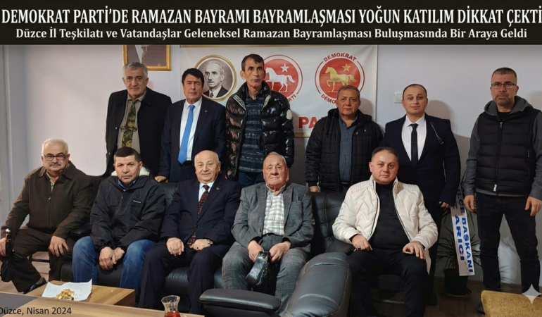 Demokrat Parti’de Bayramlaşma Yoğun Katılım Dikkat Çekti