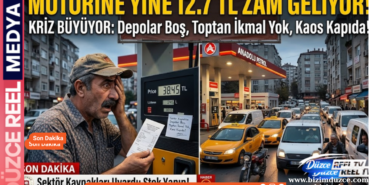 Motorine Yarın 12,7 TL Zam Geliyor: