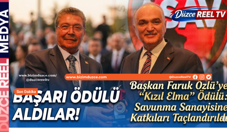 Savunma Sanayisine Katkılarına Anlamlı Ödül
