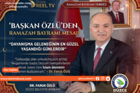 BAŞKAN ÖZLÜ’DEN RAMAZAN BAYRAMI MESA