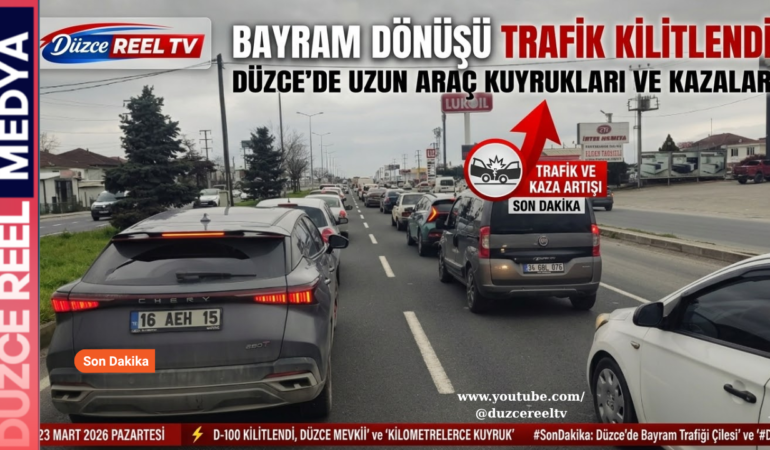 Bayram Dönüşü D-100’de Trafik Kilitlendi: