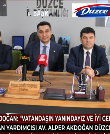 AV. AKDOĞAN: “VATANDAŞIN YANINDAYIZ”