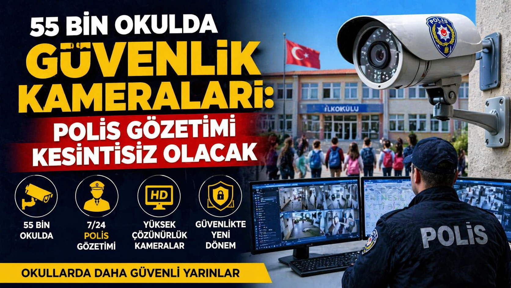 OKULLARDA GÜVENLİK İÇİN DEV ADIM: