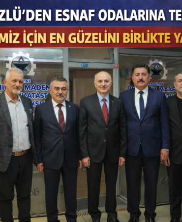 BAŞKAN ÖZLÜ’DEN ESNAF ODALARINA TEBRİK ZİYARETİ: