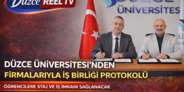 DÜZCE ÜNİVERSİTES YAZILIM ŞİRKETİ İLE PROTOKOL İMZALANDI!