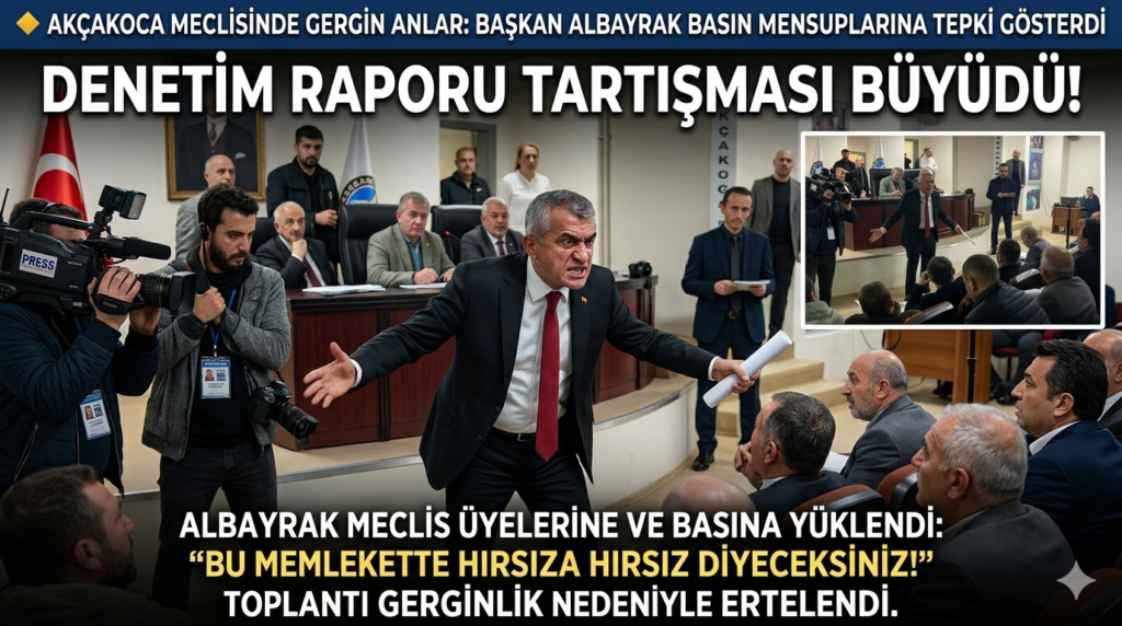 Akçakoca Meclisinde Gergin Anlar