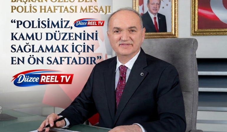 DÜZCE – Düzce Belediye Başkanı Dr. Faruk Özlü, Türk Polis Teşkilatı’nın kuruluş yıl dönümü ve Polis Haftası dolayısıyla bir kutlama mesajı yayımladı. Başkan Özlü mesajında, kamu düzeninin tesisi ve vatandaşların huzuru için mesai mefhumu gözetmeksizin görev yapan emniyet mensuplarına teşekkür ederek, polislik mesleğinin kutsallığına vurgu yaptı.