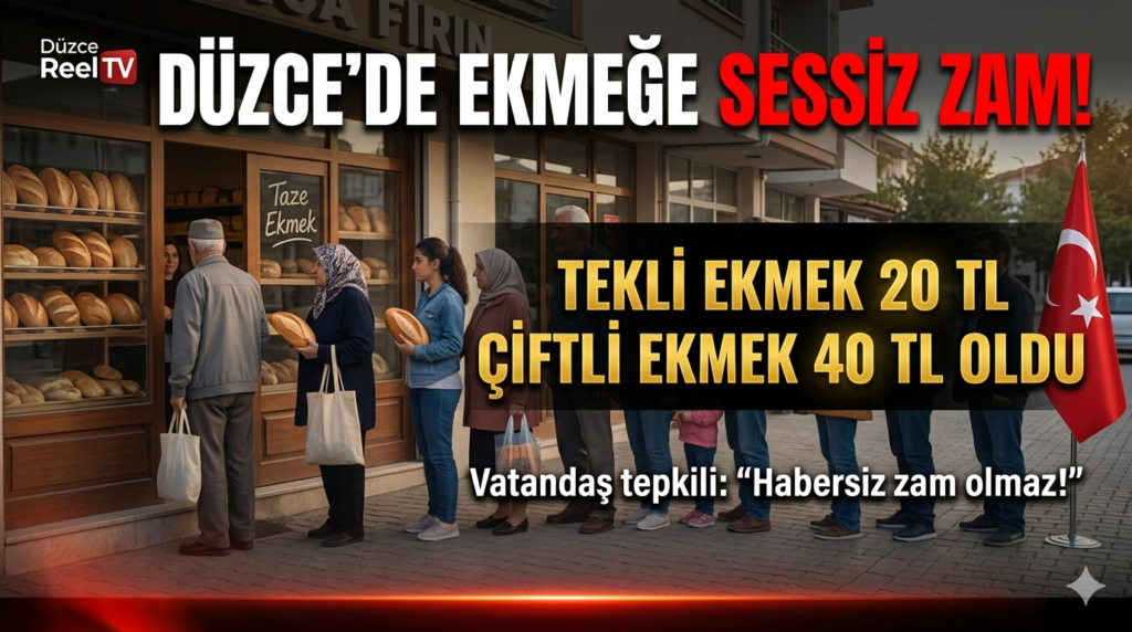 DÜZCE’DE EKMEĞE SESSİZ ZAM: