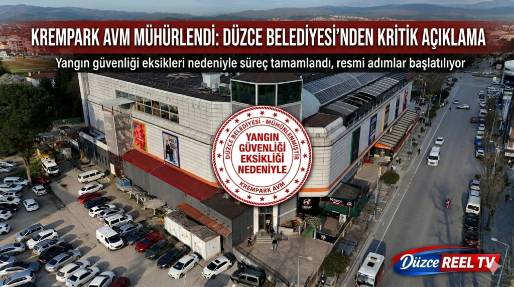 Cumhurbaşkanlığı talimatları doğrultusunda başlatılan denetimler kapsamında Düzce’de faaliyet gösteren alışveriş merkezlerine yönelik incelemelerde önemli gelişmeler yaşandı. Düzce Belediyesi tarafından yapılan açıklamada, Krempark AVM’nin yangın güvenliği başta olmak üzere mevzuata aykırı eksiklikleri nedeniyle mühürlendiği ve sürecin titizlikle yürütüldüğü bildirildi.