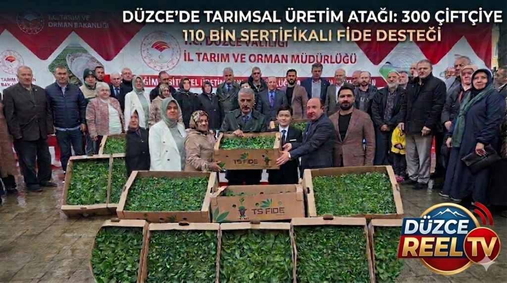300 Çiftçiye 110 Bin Sertifikalı Fide Desteği