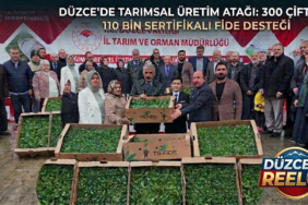 300 Çiftçiye 110 Bin Sertifikalı Fide Desteği