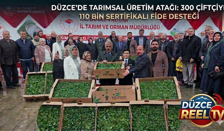 300 Çiftçiye 110 Bin Sertifikalı Fide Desteği