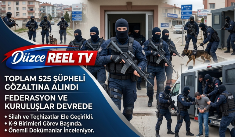 56 ilde eş zamanlı Deaş Operasyon 525 Kişi Gözaltına Alındı;