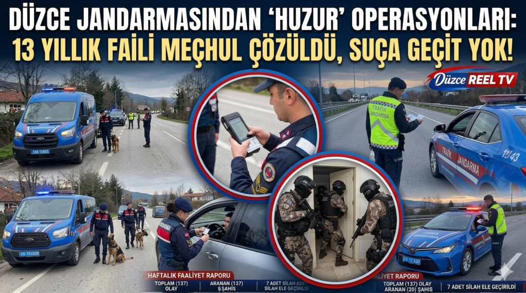 Düzce Jandarmasından 'Huzur' Operasyonları: