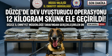 Düzce'de 12 Kilogram Skunk Ele Geçirildi!