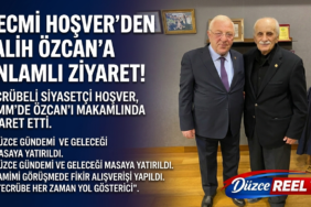 ESKİ MİLLETVEKİLİ NECMİ HOŞVER’DEN TBMM’DE TALİH ÖZCAN’A ZİYARET