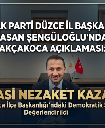 Başkan Şengüloğlu "Siyasi Nezaket Kazandı" Başkan Şengüloğlu "Siyasi Nezaket Kazandı"