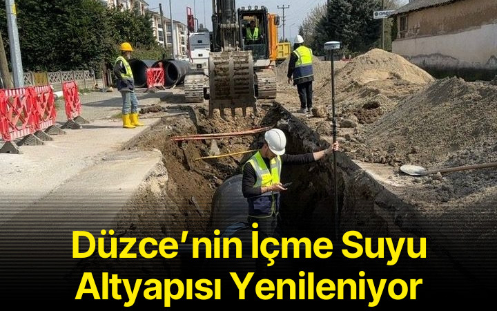 Düzce'nin İçme Suyu Altyapısı Yenileniyor: Şebeke Yenileme Çalışmaları Hız Kesmeden Sürüyor