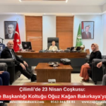 Çilimli’de 23 Nisan Coşkusu: Belediye Başkanlığı Koltuğu Oğuz Kağan Bakırkaya’ya Emanet