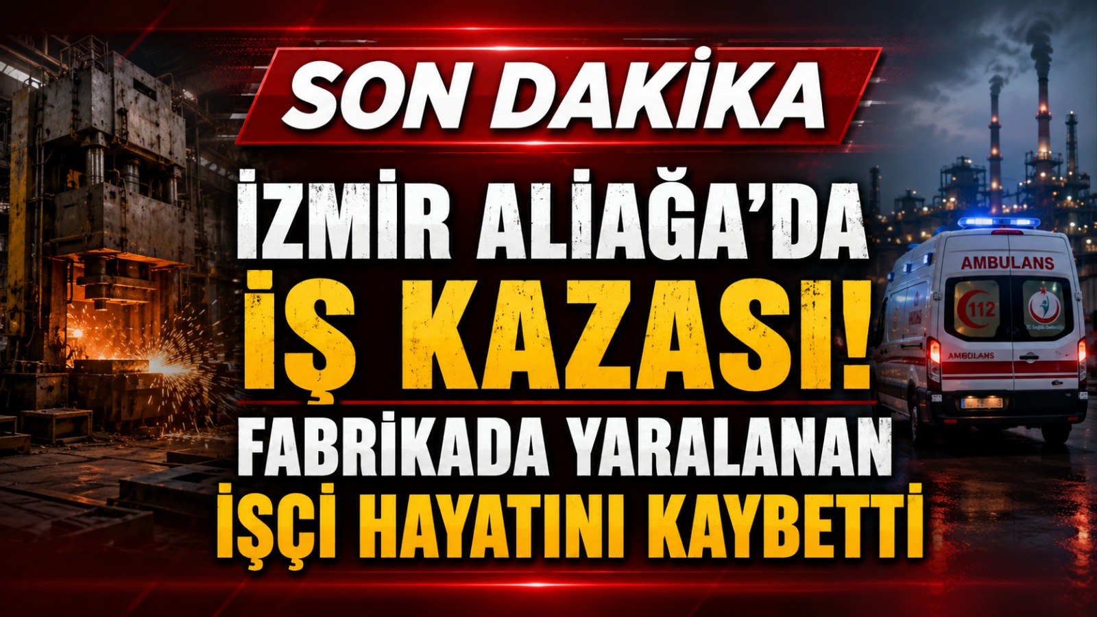 ALİAĞA’DA DEMİR ÇELİK FABRİKASINDA FACİA: