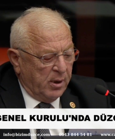 TBMM GENEL KURULU'NDA DÜZCE ÇIĞLIĞI