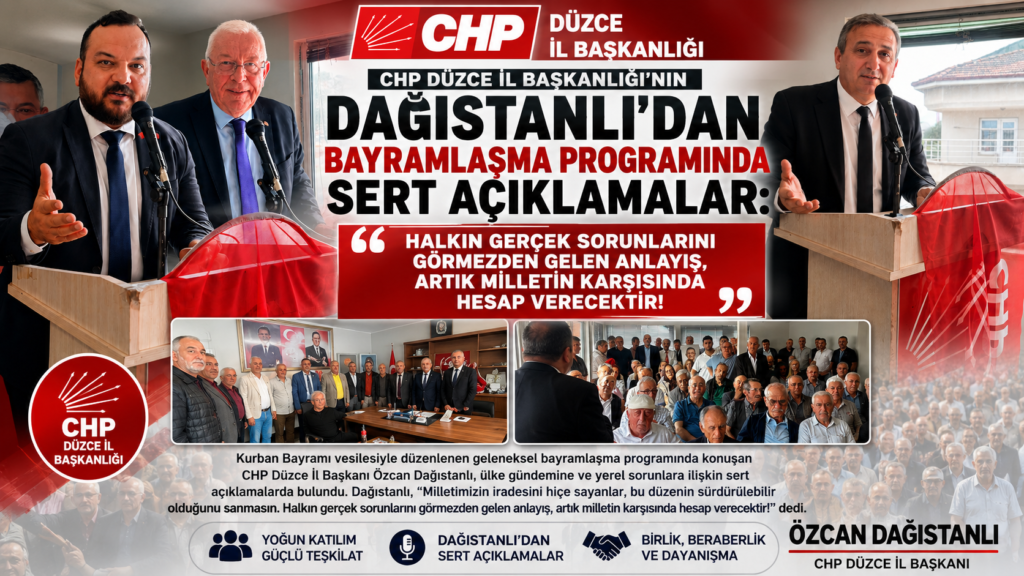 DAĞISTANLI’DAN BAYRAMLAŞMA PROGRAMINDA SERT AÇIKLAMALAR: