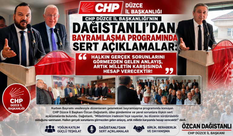 DAĞISTANLI’DAN BAYRAMLAŞMA PROGRAMINDA SERT AÇIKLAMALAR: