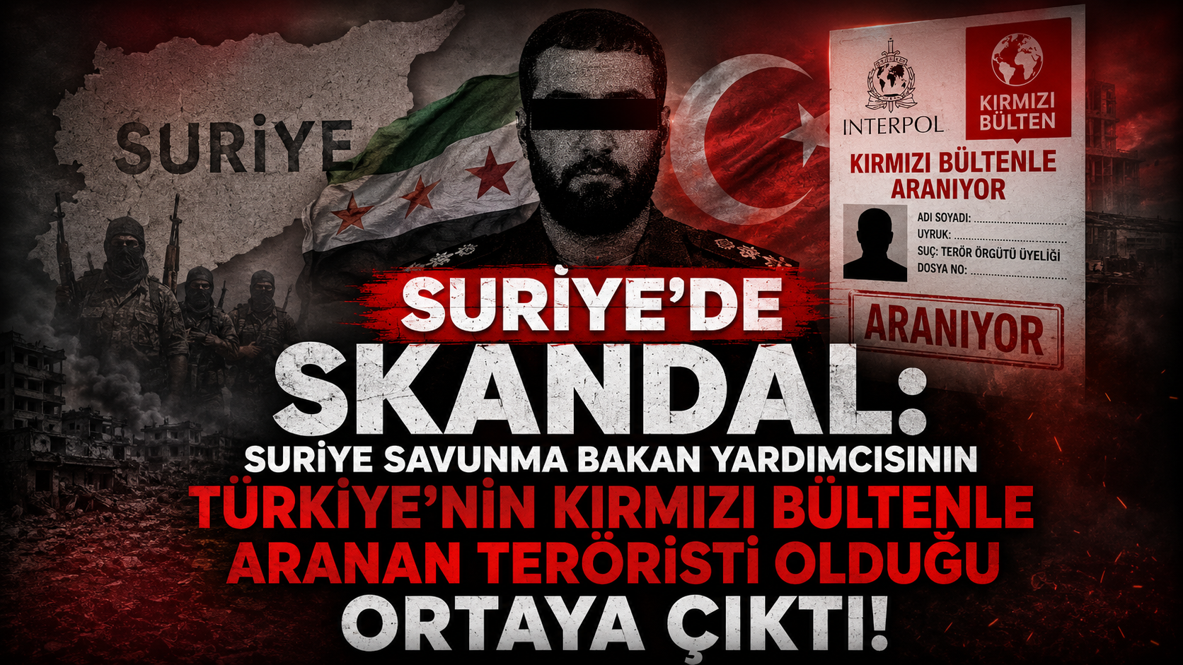 Suriye Türkiye’nin Kırmızı Bültenle Aranan Teröristi Bakan Yardımcısı Atadı!